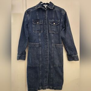 Pre-loved FUTURE COLLECTIVE Denim Longline Jacket Size XXS
